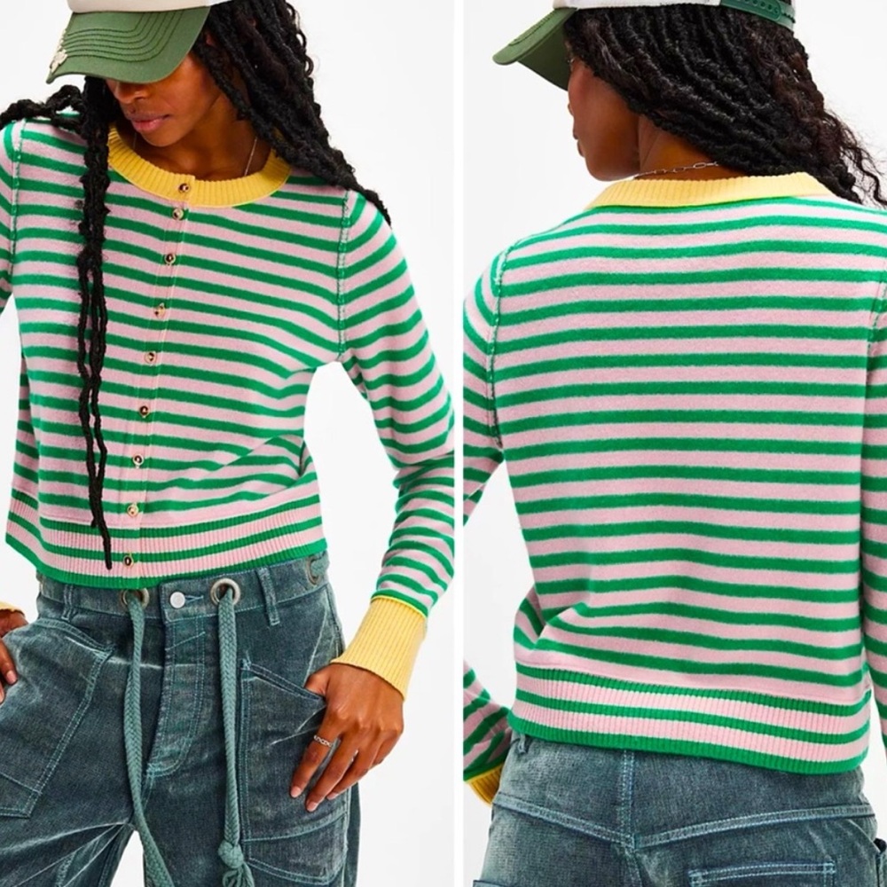 Free people Nocturanal striped cardi